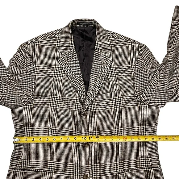 Ralph Lauren Mens Houndstooth Plaid Sportcoat Blazer Jacket 42 R